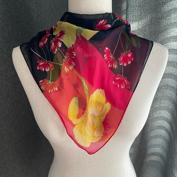 Colorful Floral Scarf - Picture 2 of 8